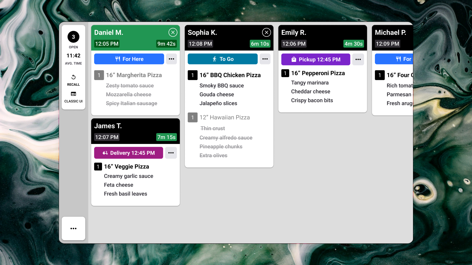 Kitchen display system with real-time order tracking project thumbnail